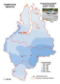 Климатическая карта тюменской области